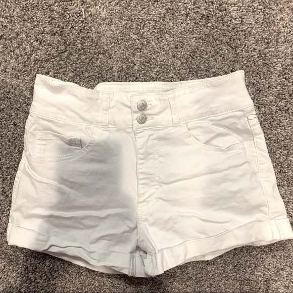 F21 white jean shorts - Picture 2 of 4